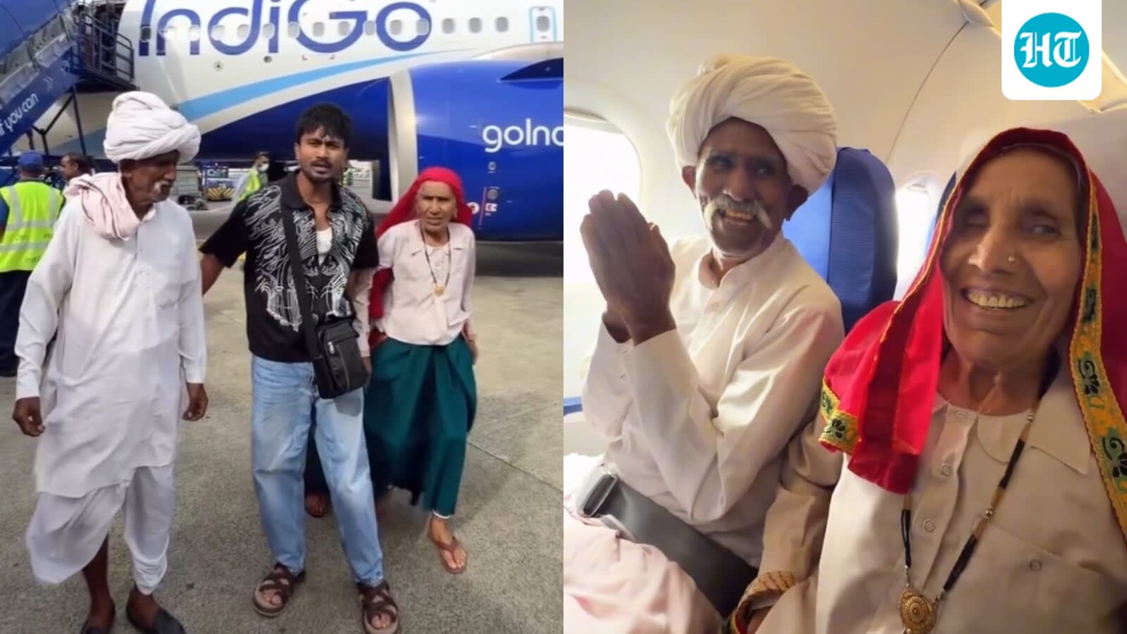 Man takes parents on their first-ever flight, fulfils long-held dream: ‘My hard work made this possible’