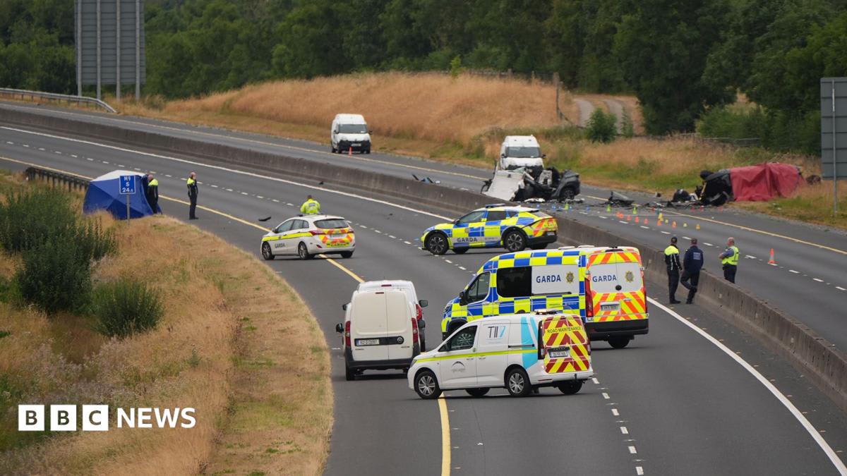 Post-mortems due on five boys killed in crash on wrong side of motorway that injured four in Ireland