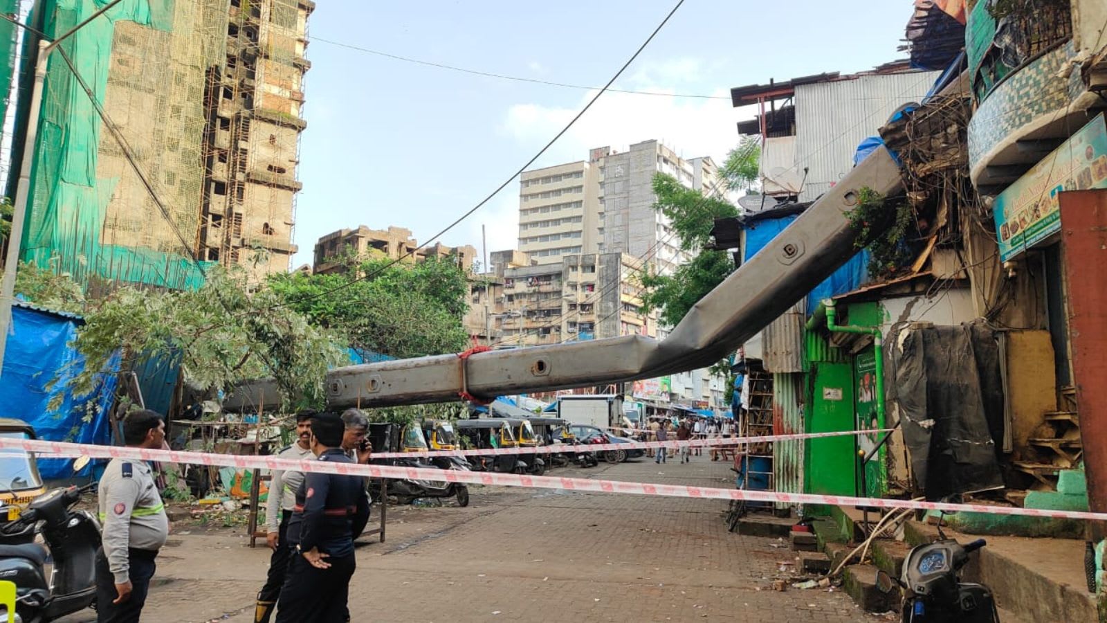 Several injured after crane collapses in Mumbai’s Kurla