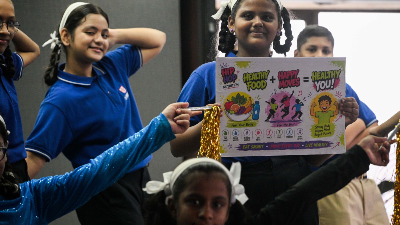 Can hip-hop make children choose healthier food? At a school outside Mumbai, a nutrition lesson gets a beat