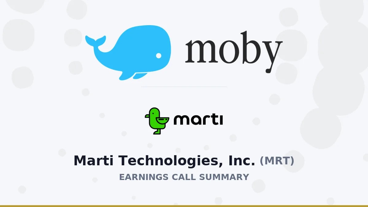 Marti Technologies, Inc. Q2 2026 Earnings Call Summary
