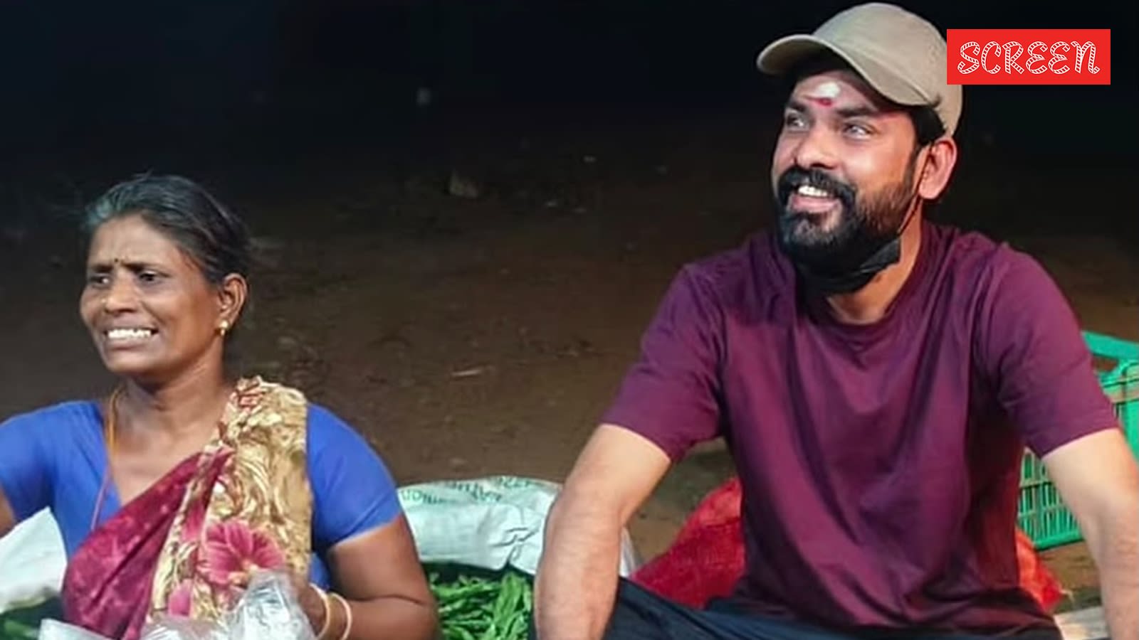 Tamil actor Vimal spotted selling vegetables at a weekly market, see video