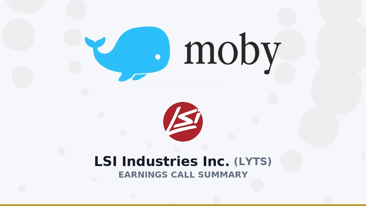 LSI Industries Inc. Q4 2026 Earnings Call Summary