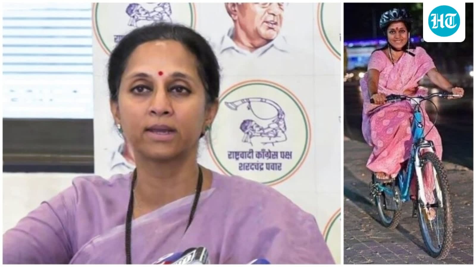 MP Supriya Sule follows fitness-on-the-go mantra in 50s: Diet Coke, ‘cycling in saree', carrying sneakers everywhere