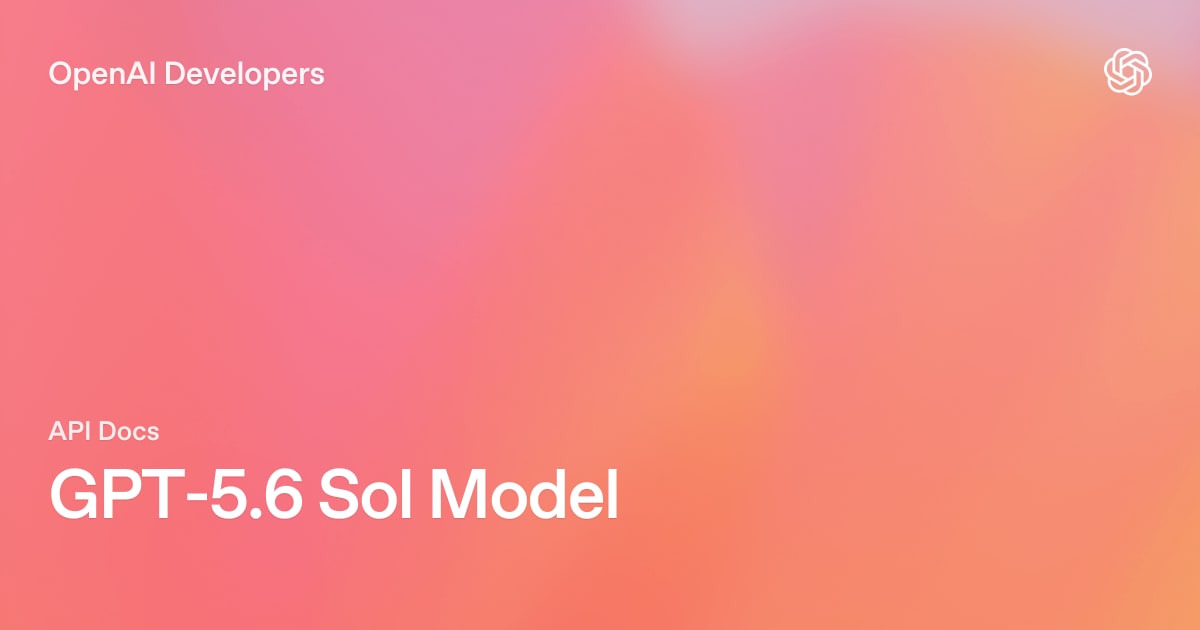 GPT 5.6 Sol 20% price reduction