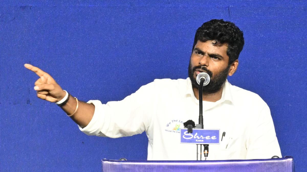 Annamalai urges Tamil Nadu government to form high-level panel to re-survey land in Megamalai