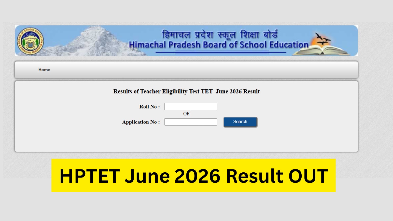 HP TET June 2026 results released at hpbose.org; check qualifying rate
