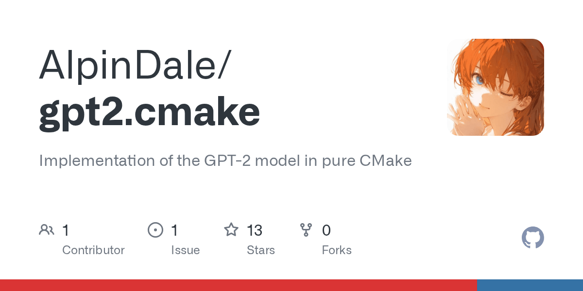 Implementation of GPT-2 in pure CMake