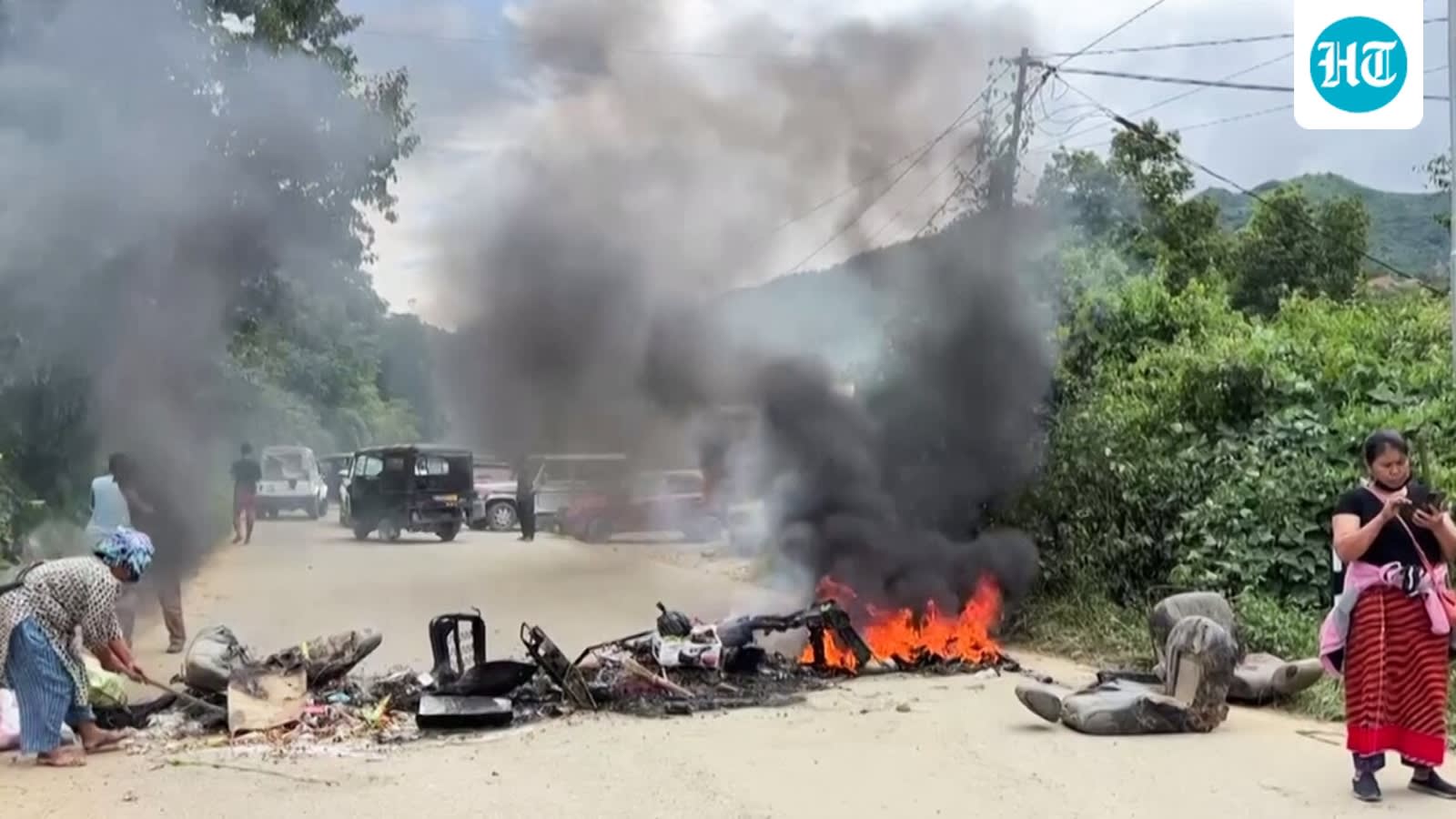 CRPF man injured as fresh gunfight, arson hit Manipur
