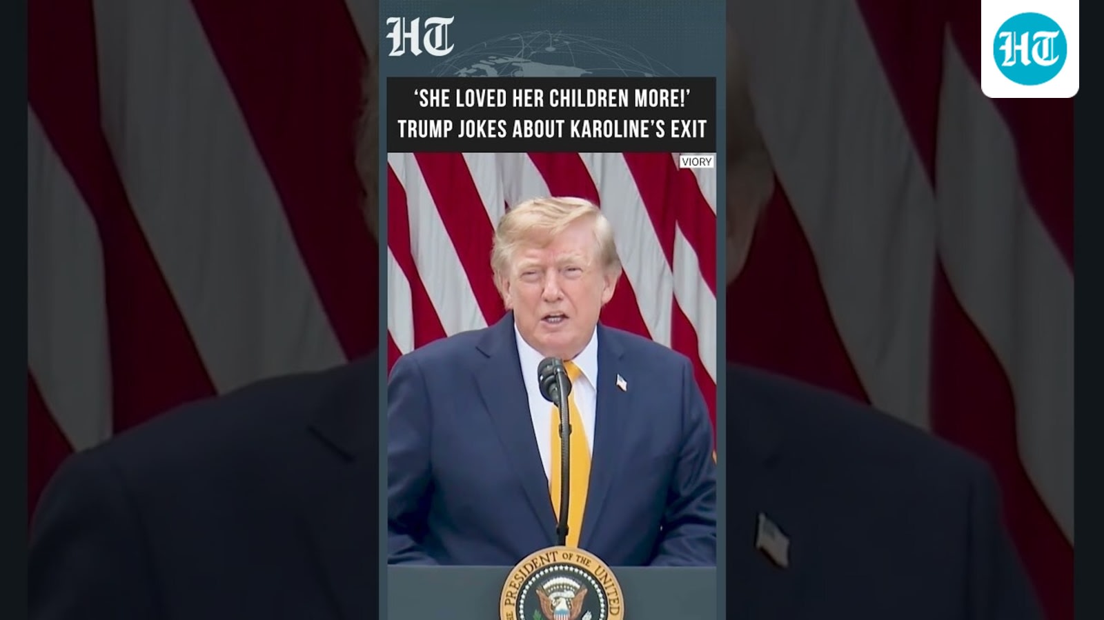 ‘She Loved Her Children More Than Donald Trump’: Trump Jokes About Karoline Leavitt Exit