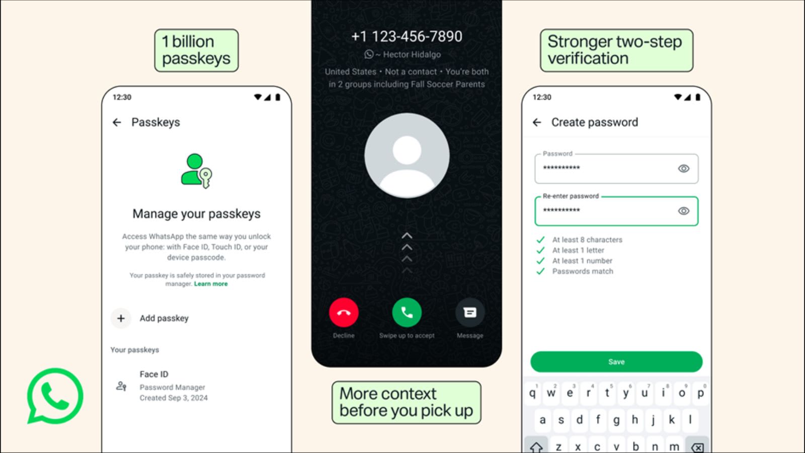 WhatsApp rolls out security updates with more info on unknown callers, stronger 2FA