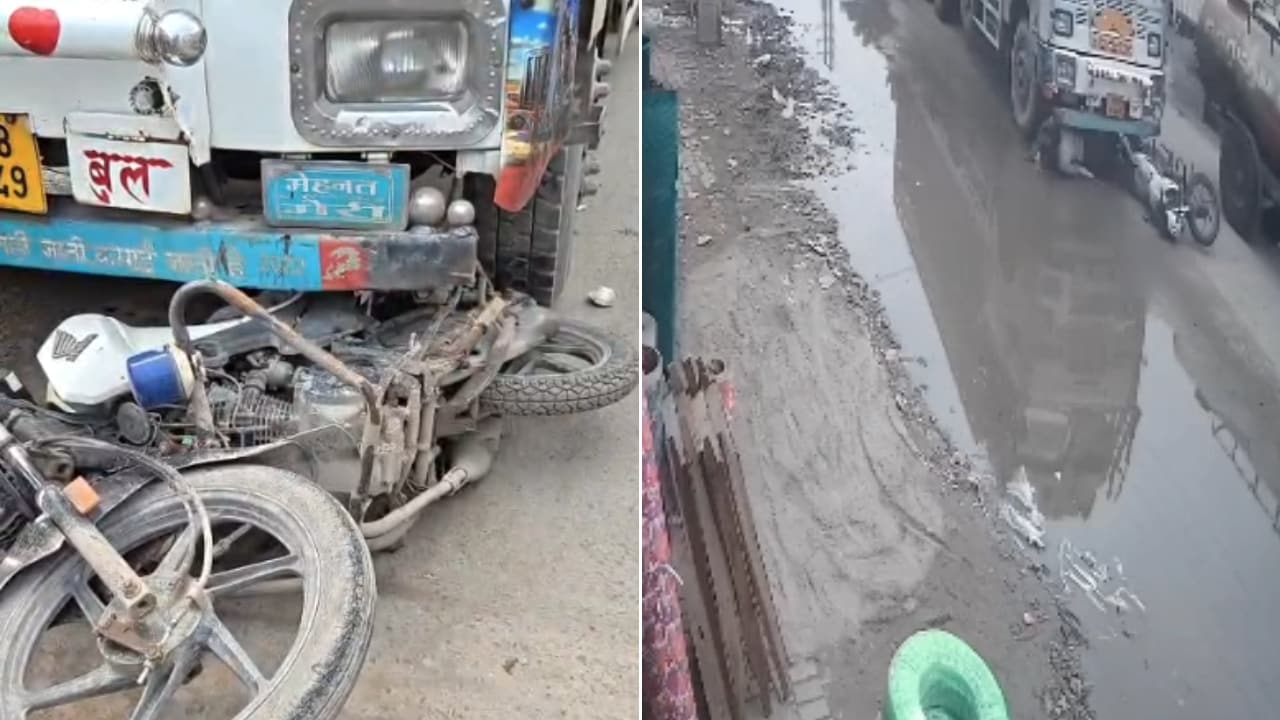 Speeding Truck Hits 2 Faridabad Cops On Bike, Drags Them For Over 50 Metres