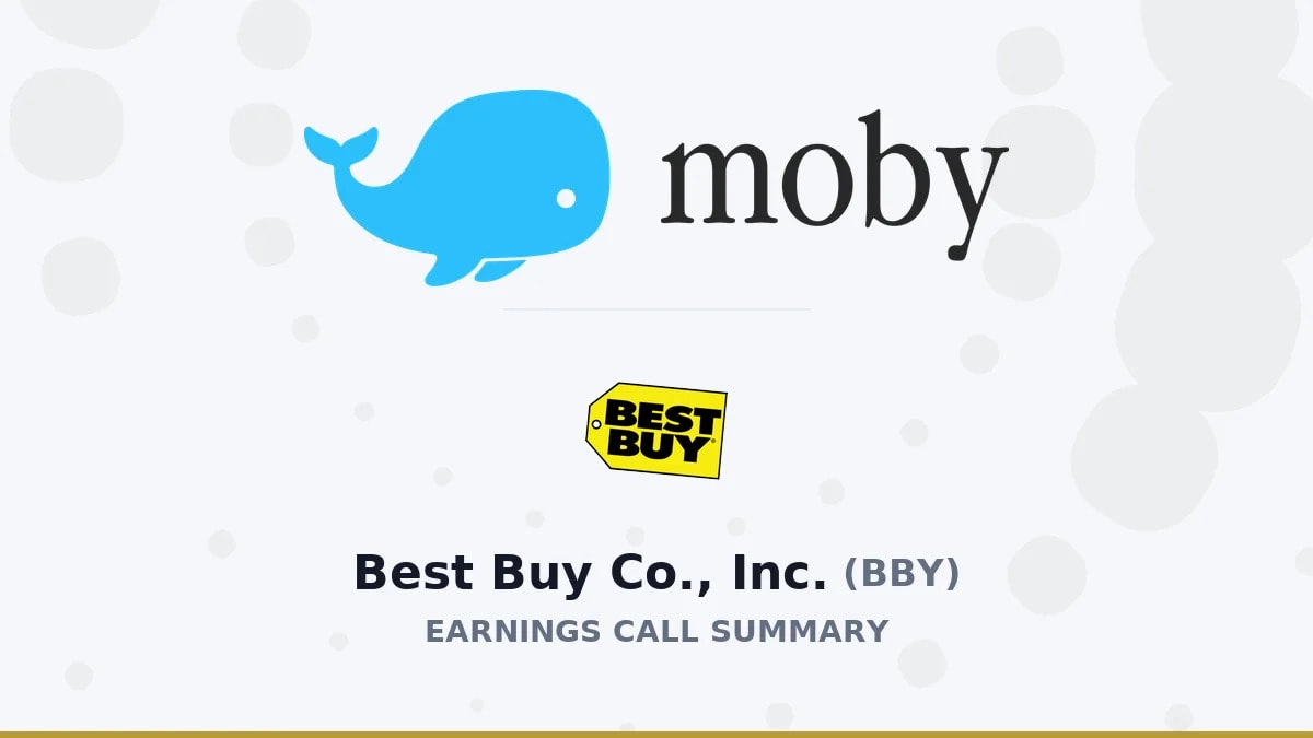 Best Buy Co., Inc. Q2 2027 Earnings Call Summary