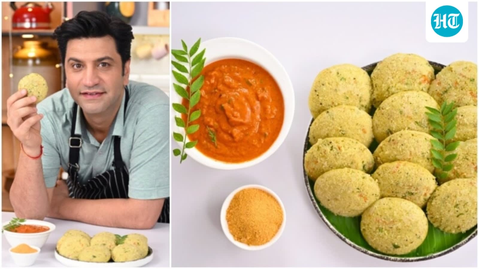 Bored of oats? Chef Kunal Kapur's soft moong dal idli with smoky roasted tomato chutney recipe is perfect for breakfast