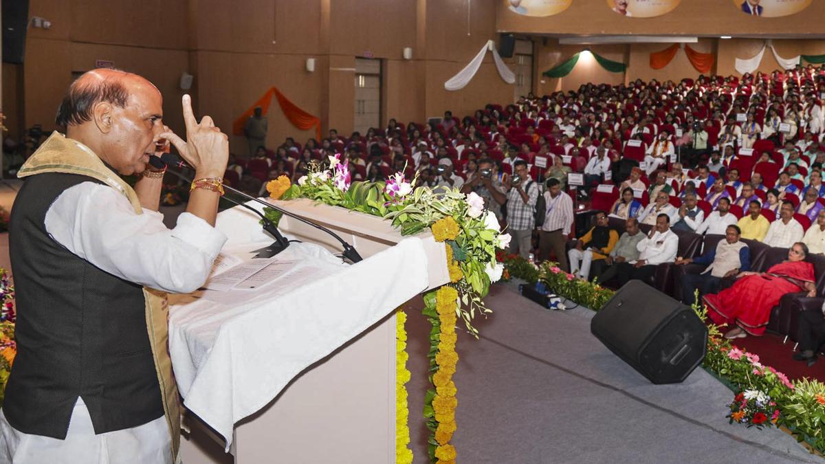 Education that merely provides degree without developing character has little value: Rajnath Singh