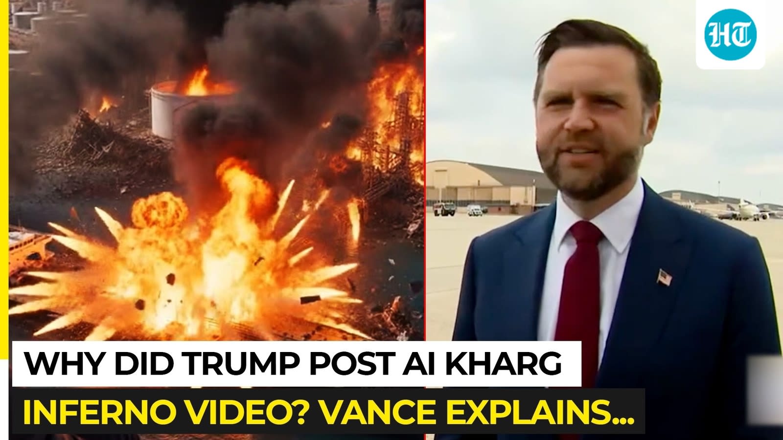 Kharg Island ‘blown to smithereens’? On cam, JD Vance explains Trump’s AI war video for Iran