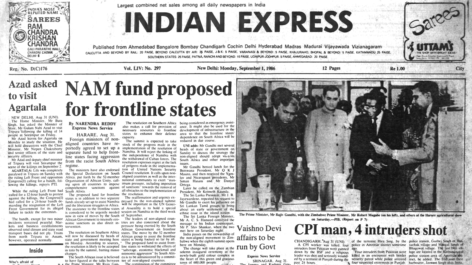 40 years ago September 1, 1986: Fund to counter South Africa