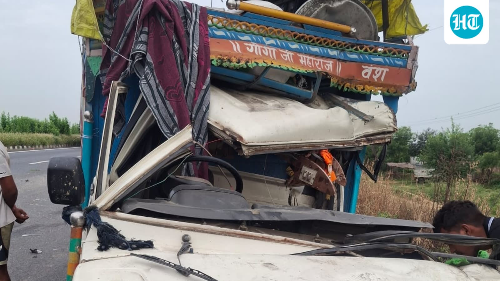 6 killed after van carrying pilgrims collides with parked truck on KMP eway in Palwal