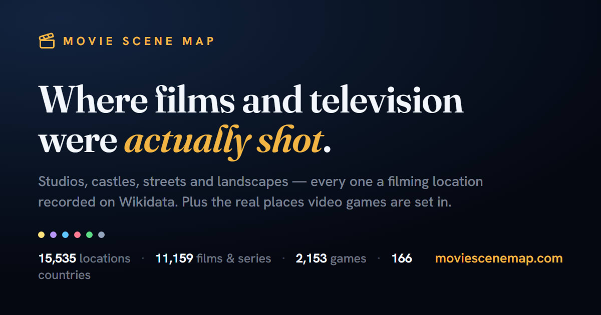 Movie Scene Map – 13,312 films, series, games, anime and manga
