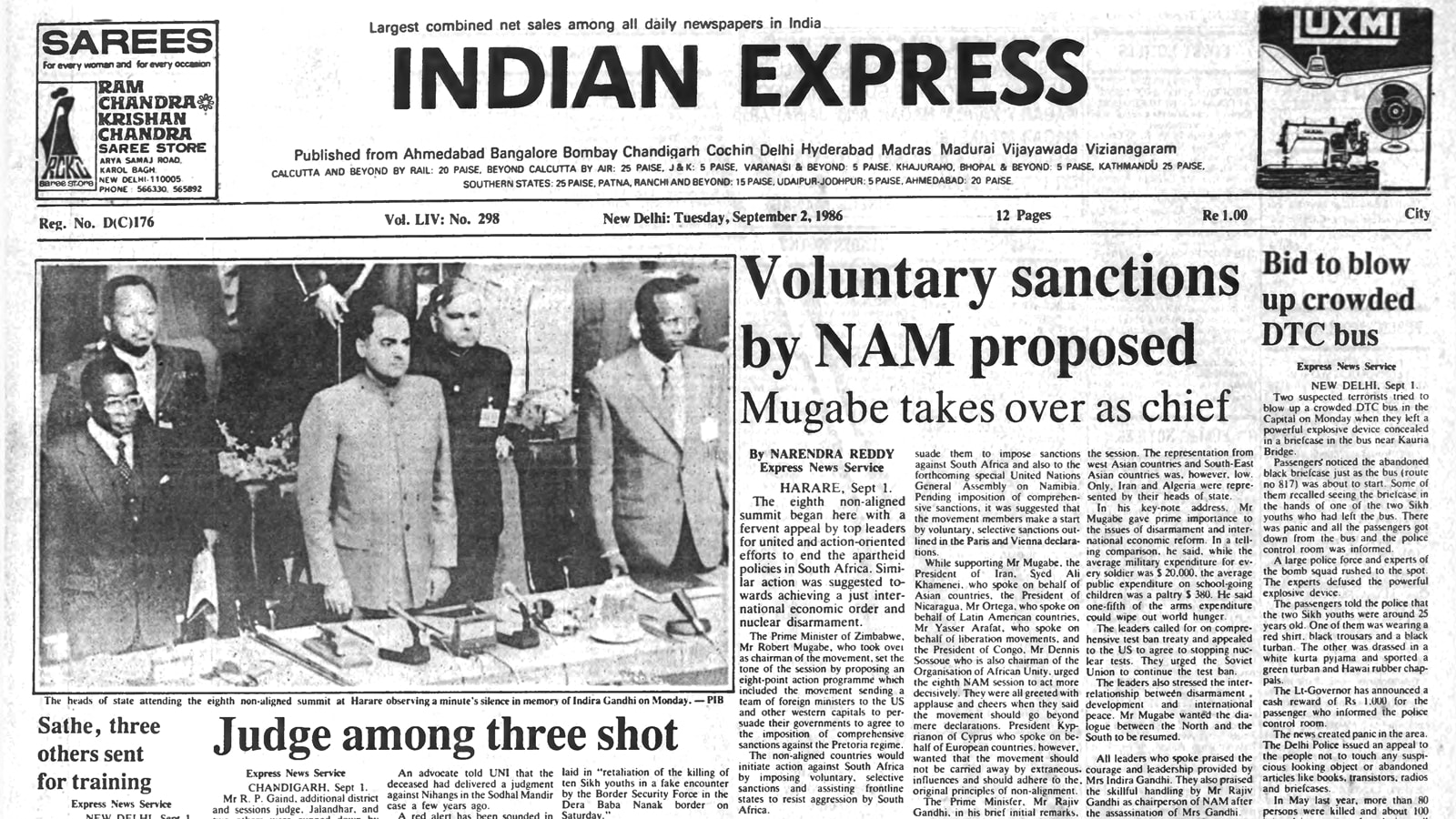 40 years ago September 2, 1986: NAM proposes sanctions