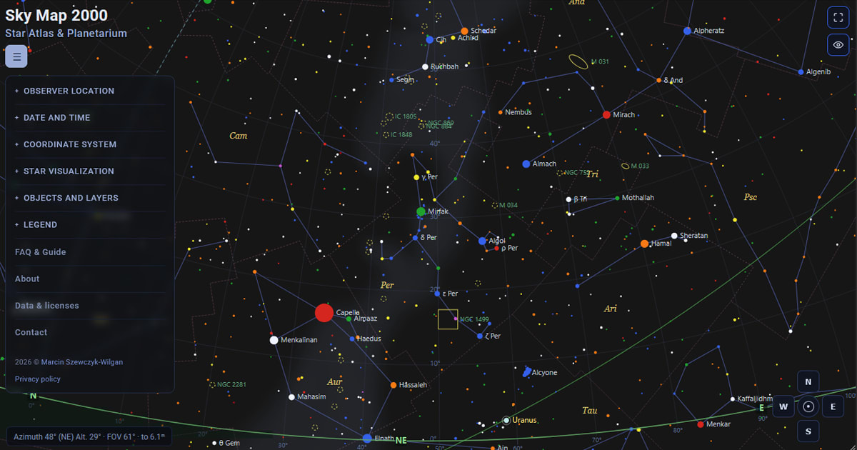 Sky Map 2000 – Star Atlas and Planetarium