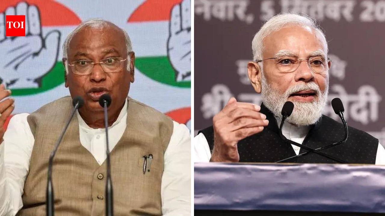 ‘Adjectives keep changing’: Kharge attacks PM Modi over ‘Naraz Fufa’ jibe at Cong
