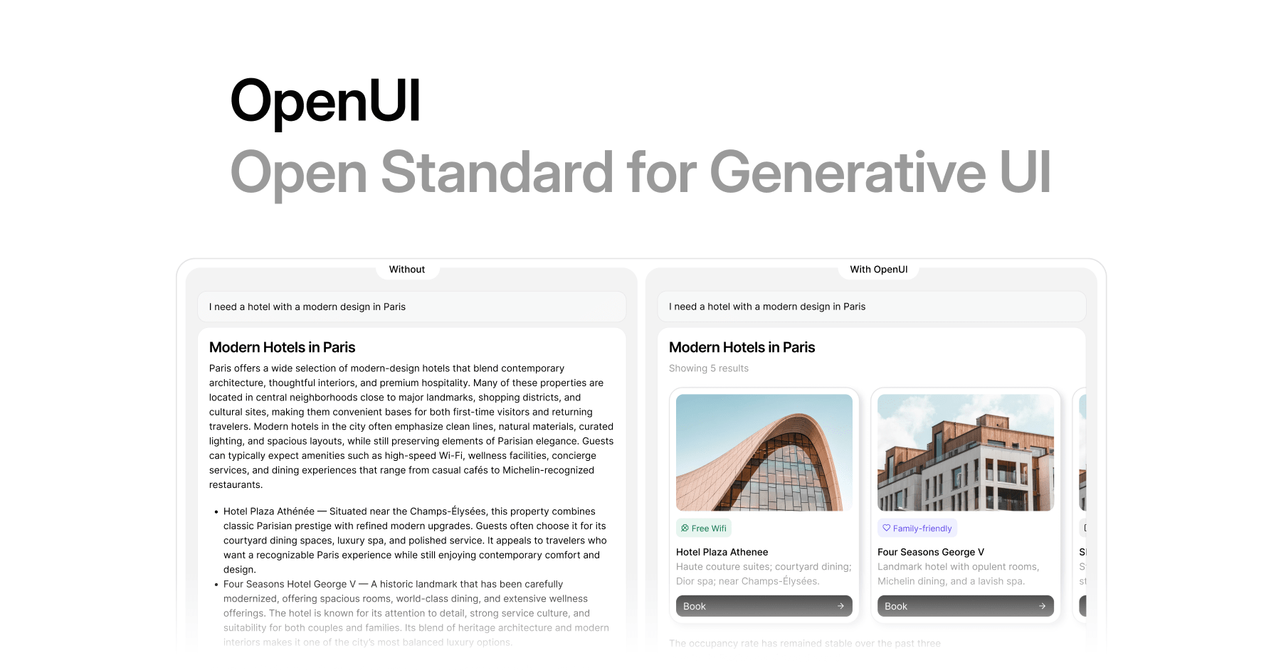 OUI-1: world's first model for Generative UI