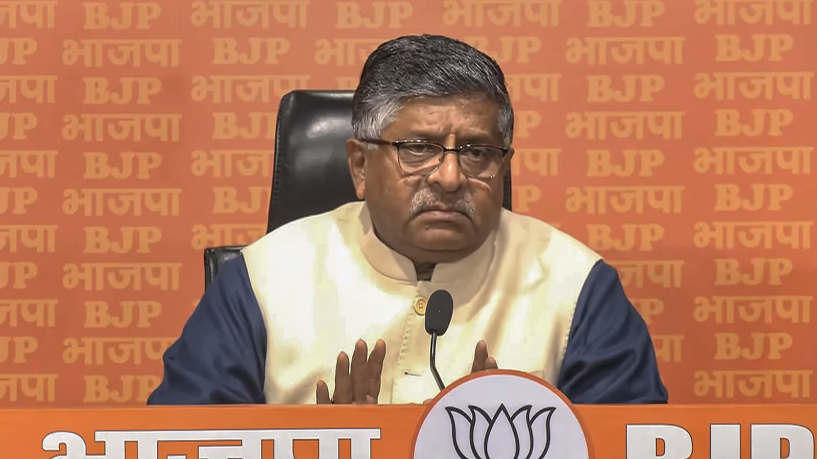 ‘CJP silent on Punjab, Congress-ruled states’: Ravi Shankar Prasad