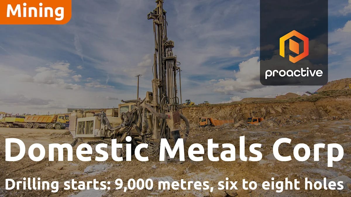 Domestic Metals launches 9,000-metre drill program at Rio Tinto-backed Smart Creek project