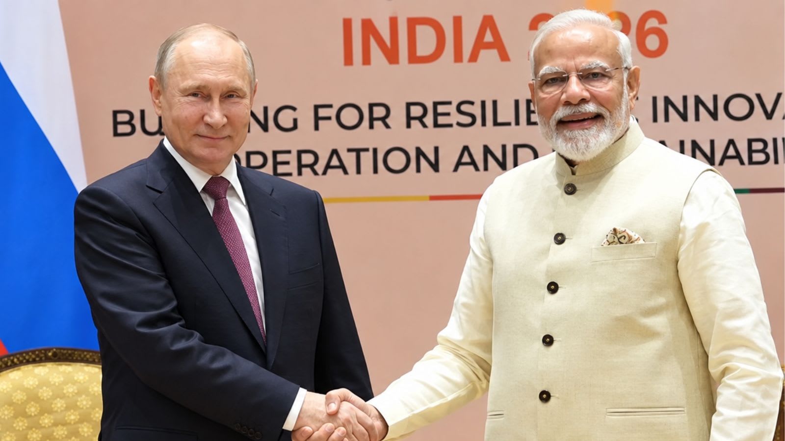 Amid rain in Delhi, PM Modi-Putin begin pre-BRICS meet