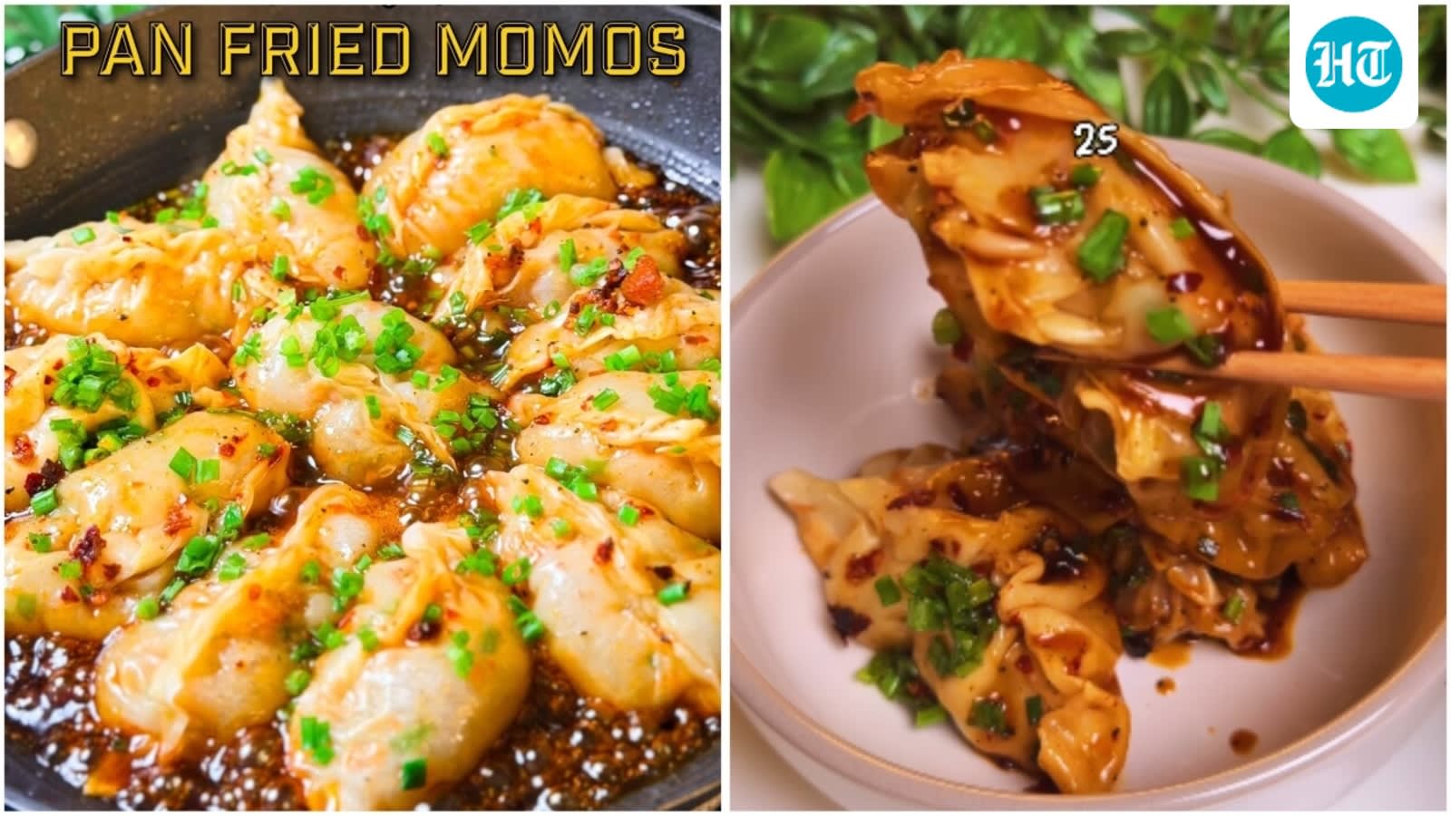 These sweet-and-spicy pan fried momos packed with protein and veggies are the perfect snack for a rainy evening