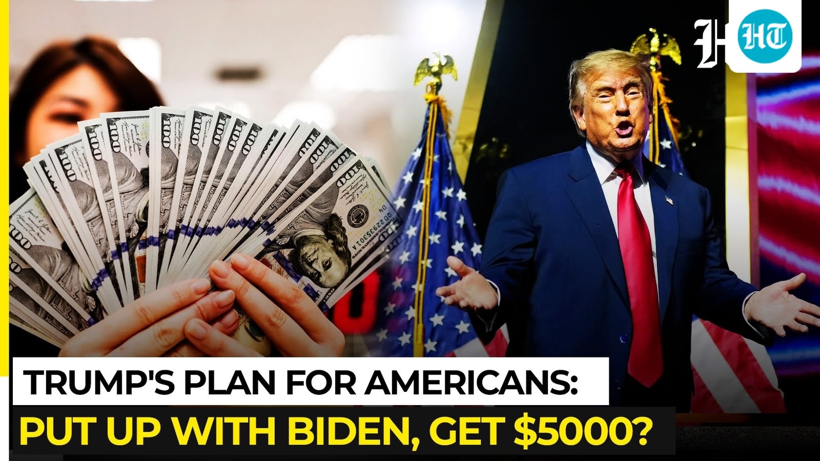 On cam: Trump defends $5000 Biden 'reward' plan, says it will be funded by 'tremendous' growth