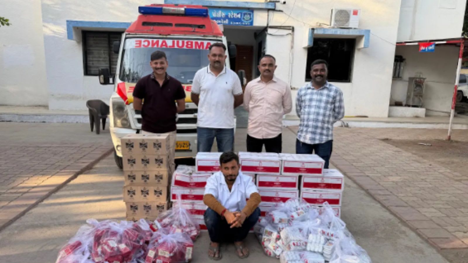 Daaru, not dardi’: In dry Gujarat, ambulance is caught ferrying booze, not patients