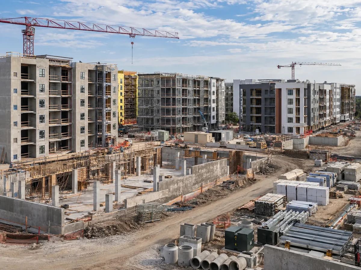 Apartment Construction Times Ease but Stay Elevated