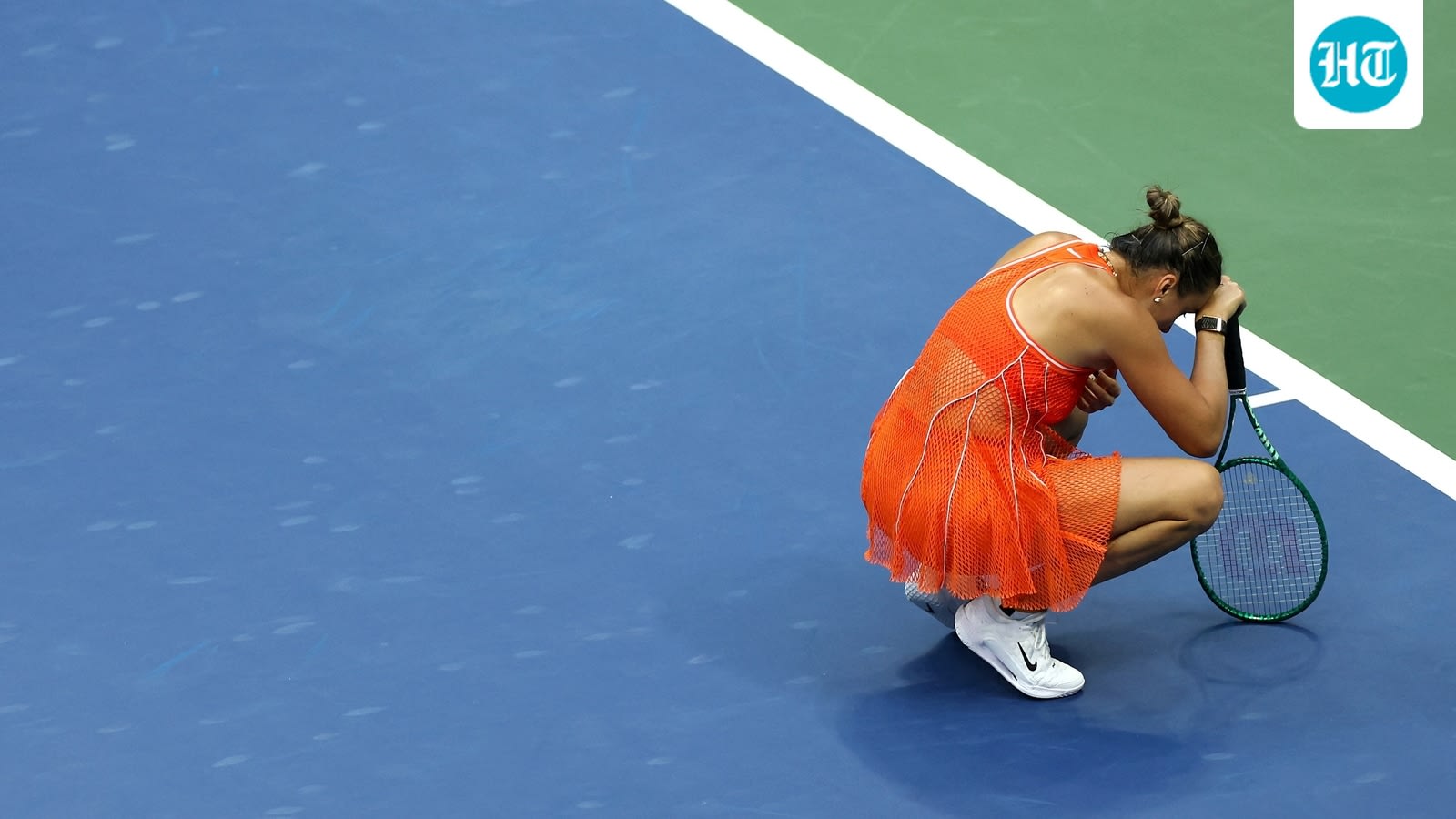 Aryna Sabalenka's wild US Open meltdown after defeat: Racquet smashed, cameraman vented at, choked back tears