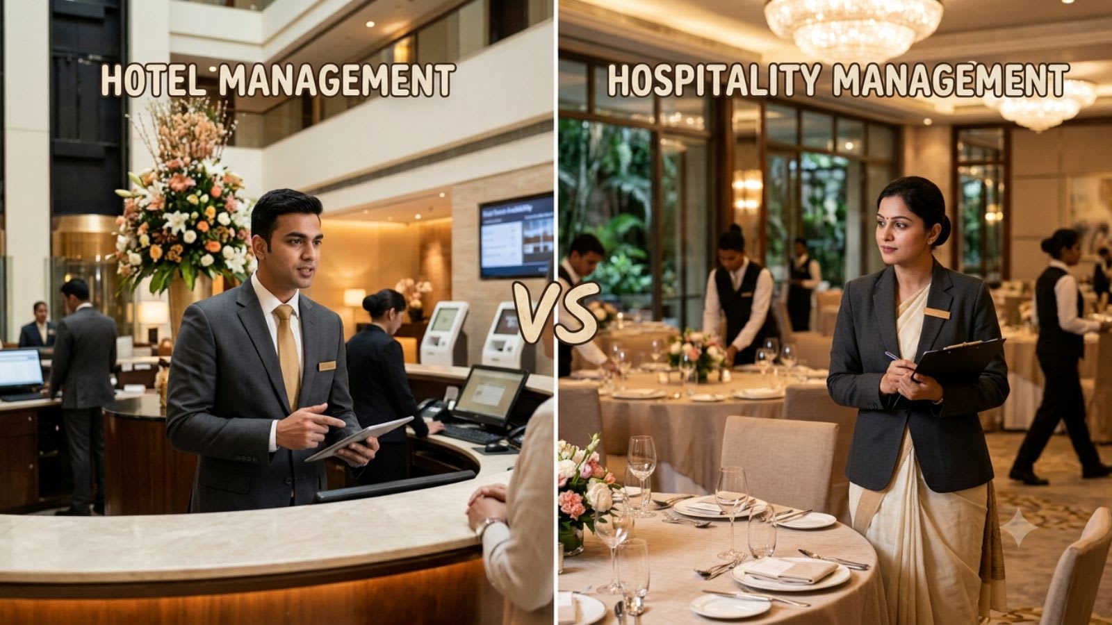 Hotel Management vs Hospitality Management: Which is best for you? | The Right Choice