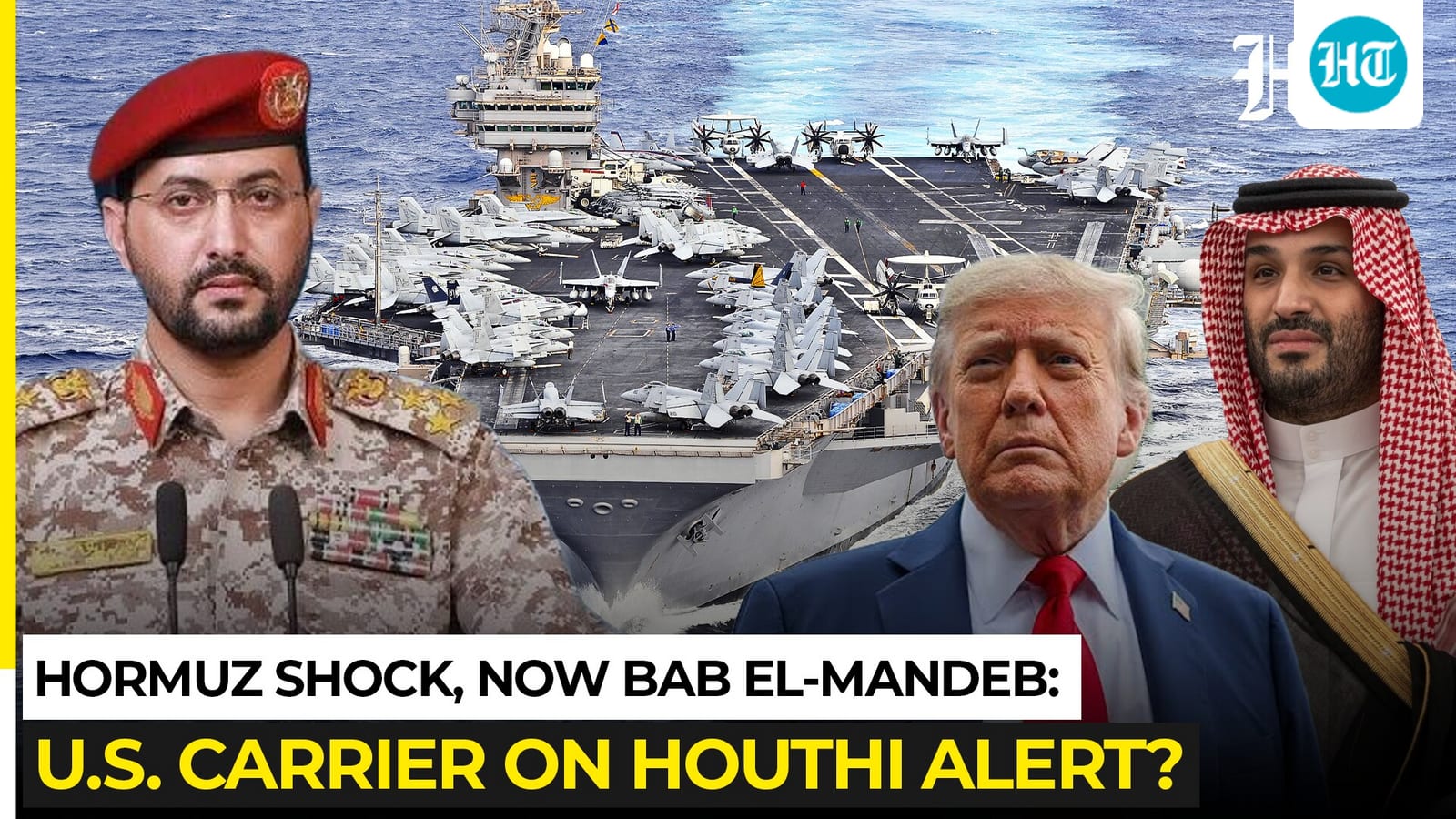 Another US carrier on high alert as Houthis seize Bab el-Mandeb; Trump holds off on Yemen strikes?