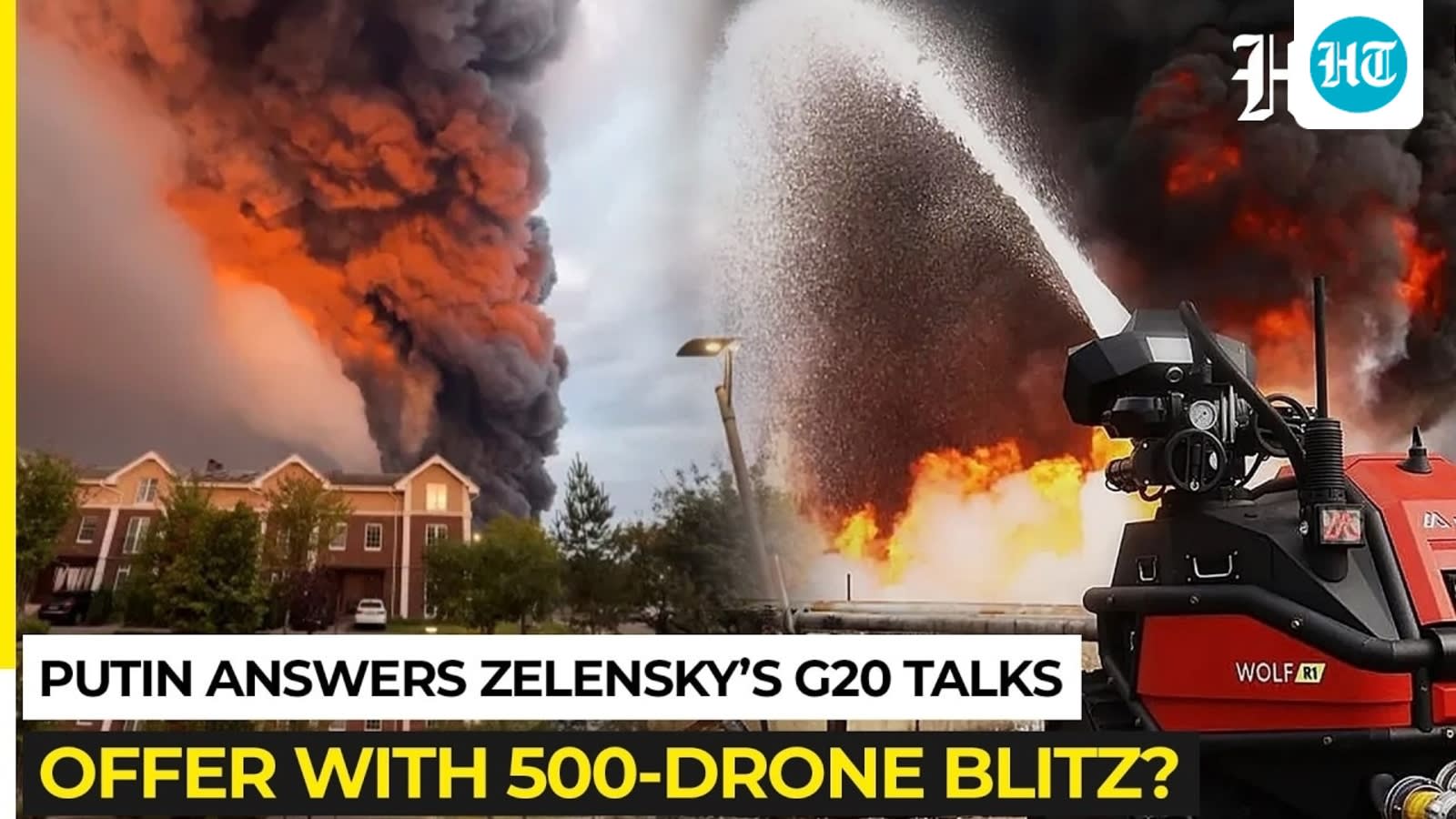 Putin answers Zelensky’s G20 talks offer with 500-drone blitz?