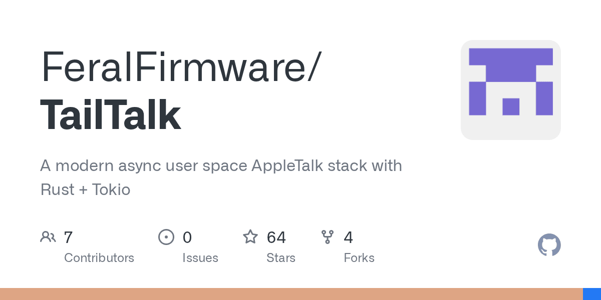 TailTalk: A modern async user space AppleTalk stack with Rust and Tokio