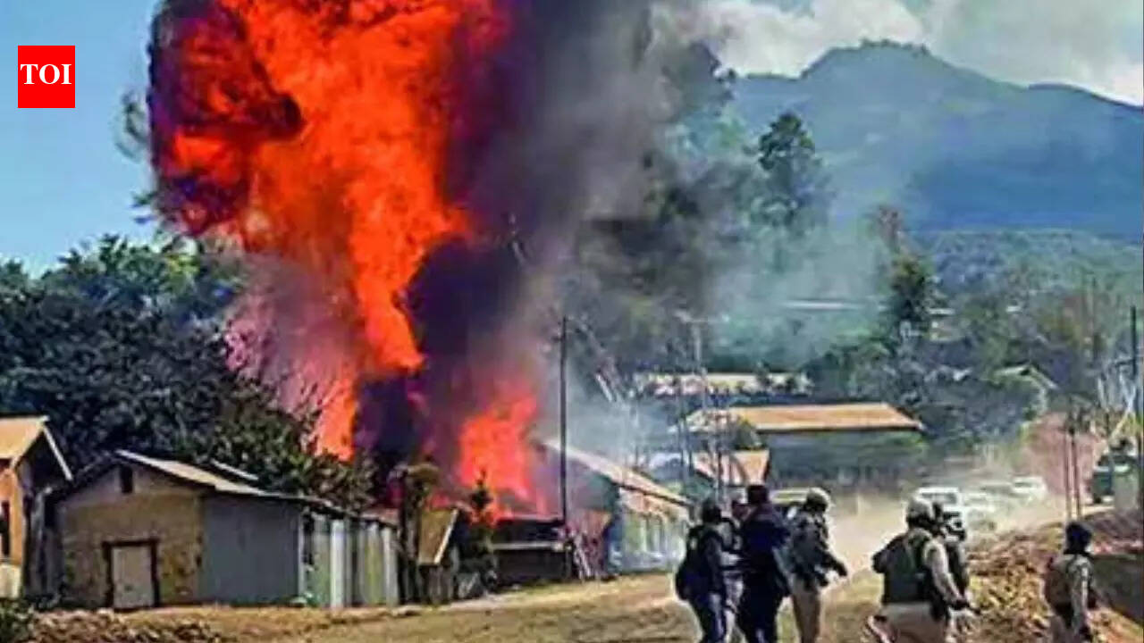 Manipur in turmoil again: 15 houses torched; 1 killed, several injured in gun attack