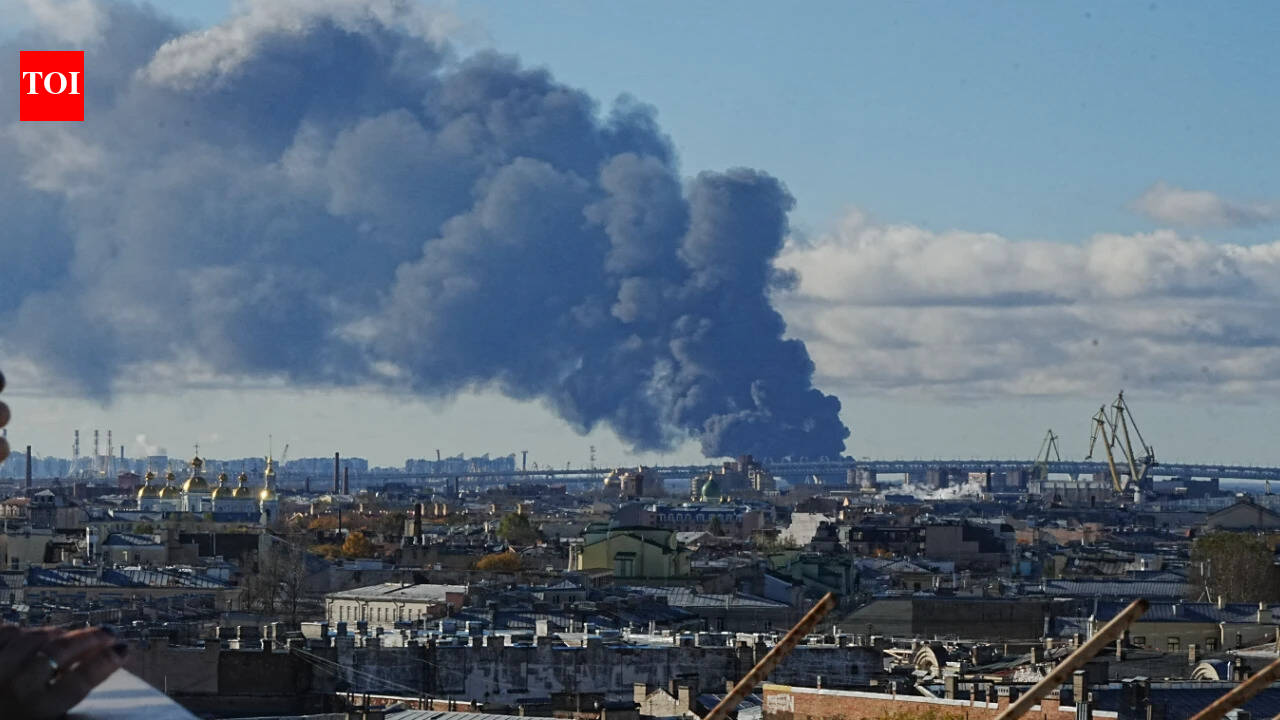 Fires erupt at St Petersburg oil sites as Ukraine unleashes 1,000+ drones on Russia