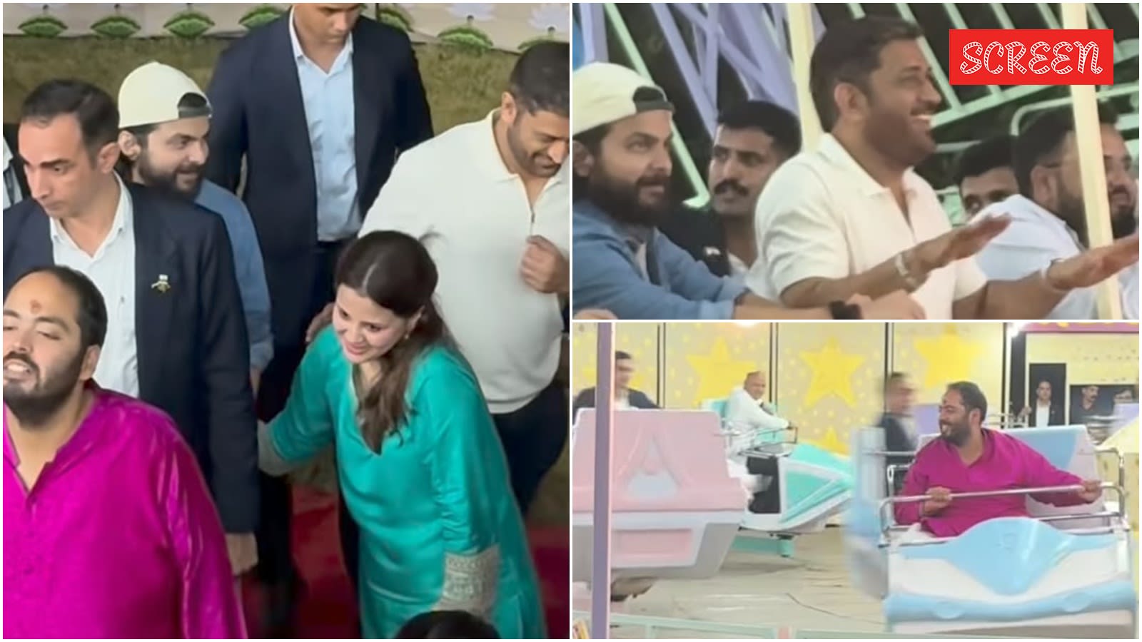MS Dhoni’s candid reaction to Anant Ambani’s Jamnagar carnival ride goes viral, watch