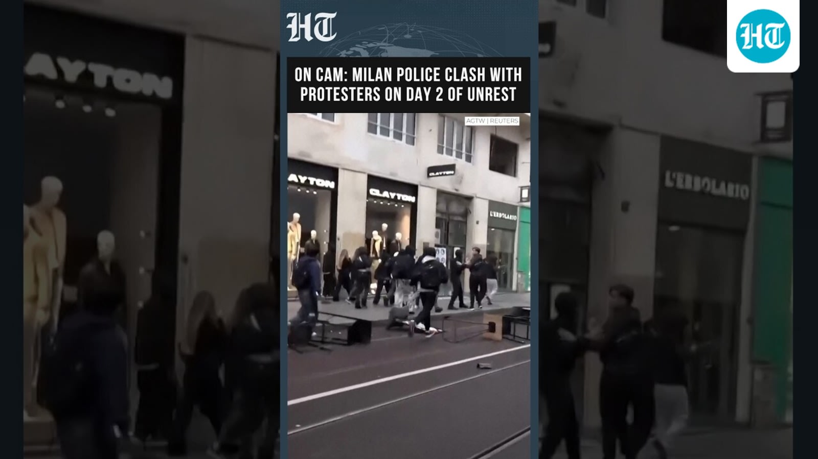 Milan Unrest: Police Clash With Protesters as Tear Gas and Water Cannons Deployed on Day  2