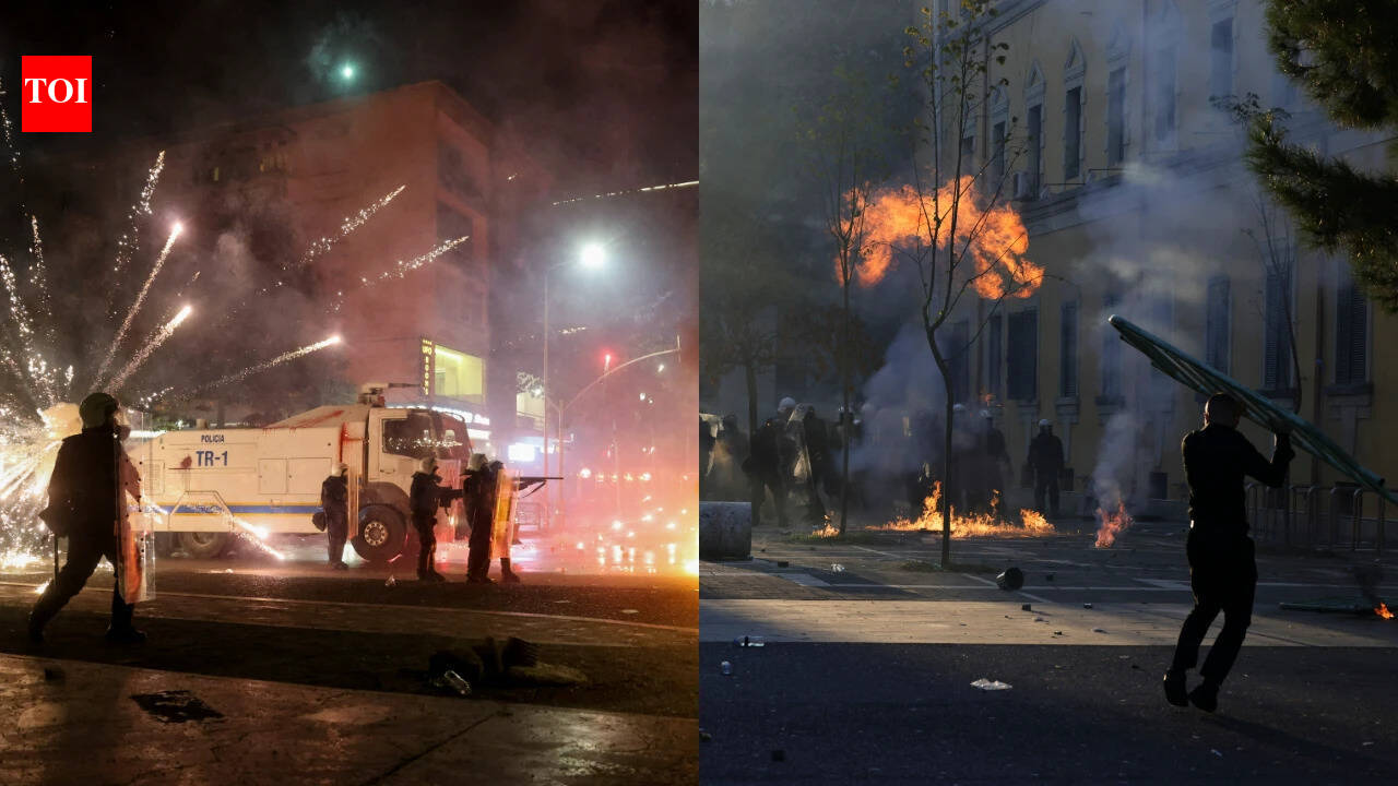 Buildings ablaze, petrol bombs hurled at parliament: Albania protests in 10 videos