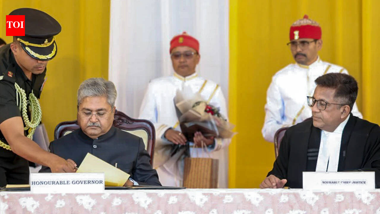 Gautam sworn in as Sikkim guv amid protests