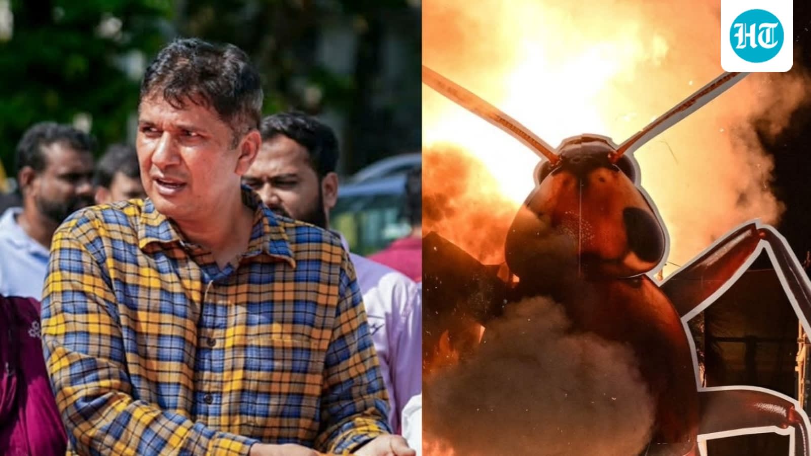 AAP's Saurabh Bharadwaj files complaint over burning of cockroach effigy on Dussehra; BJP hits back with 'political termites' jibe