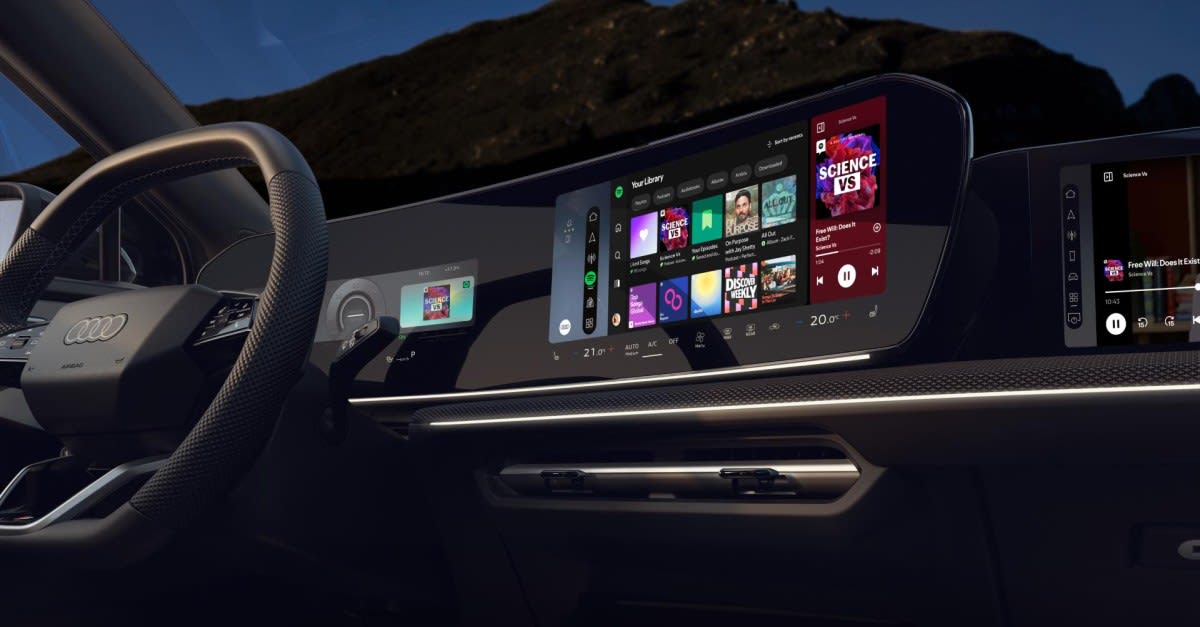 Spotify is busting free of CarPlay with the launch of its first native car app