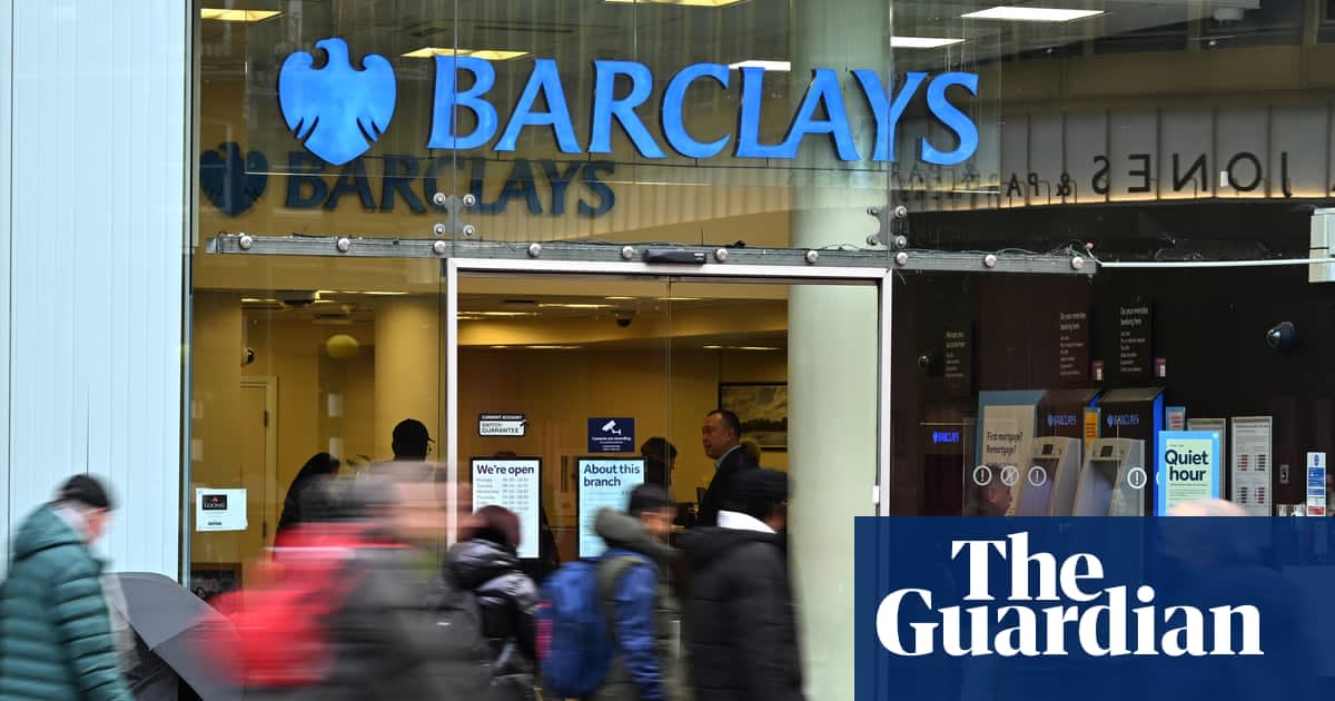 Barclays to cut 5,000 jobs as bank’s bosses hail AI productivity advances