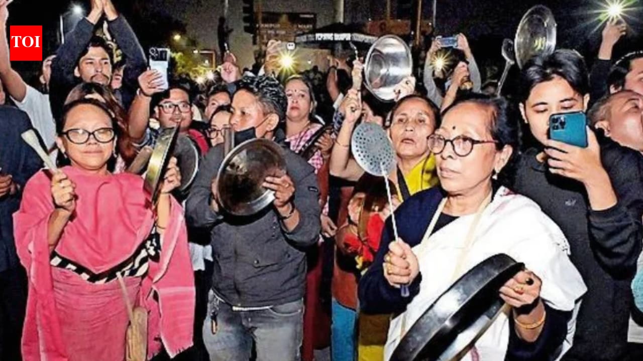 ‘Noise protest’ rocks Manipur valley districts, police fire tear gas
