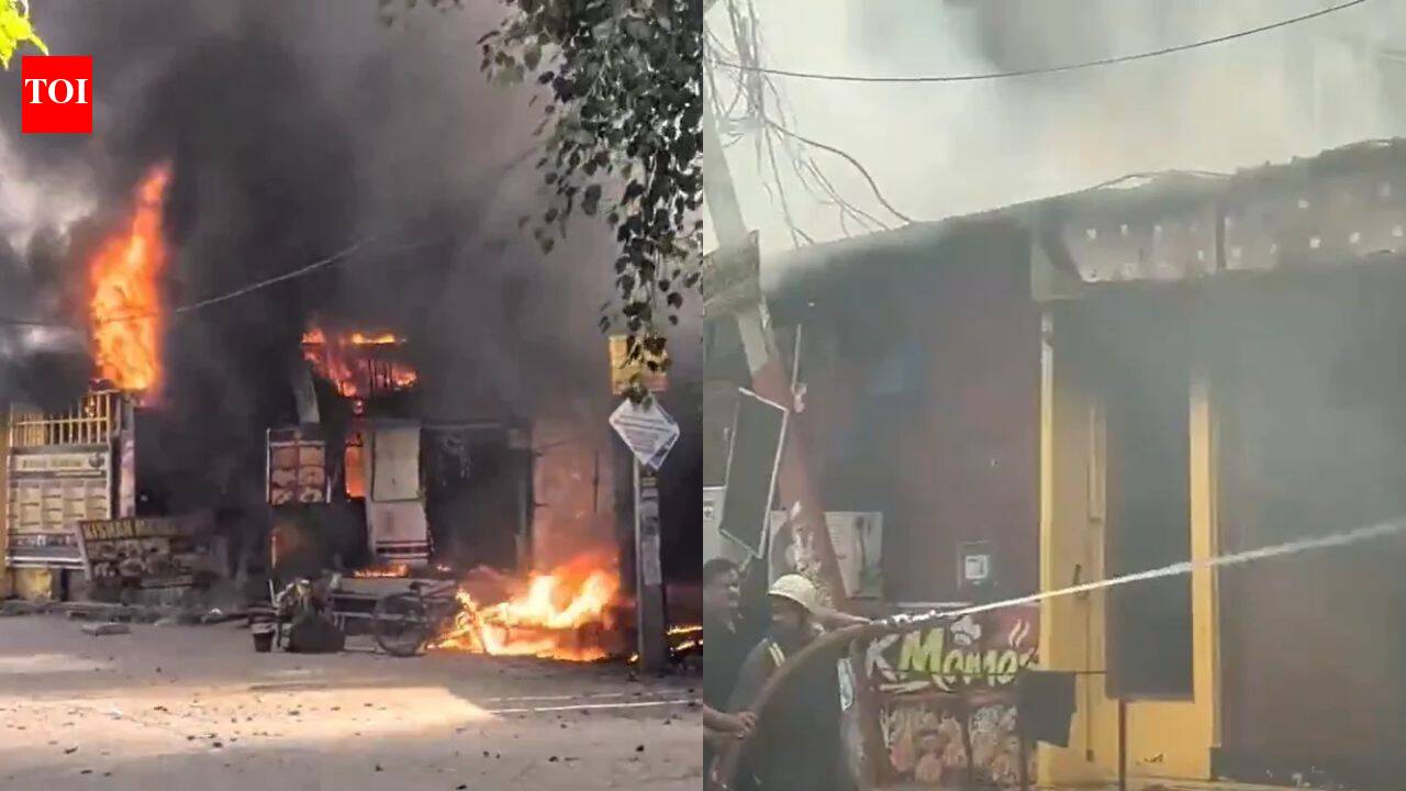 1 dead after massive fire in Noida's Sector 126; several shops engulfed